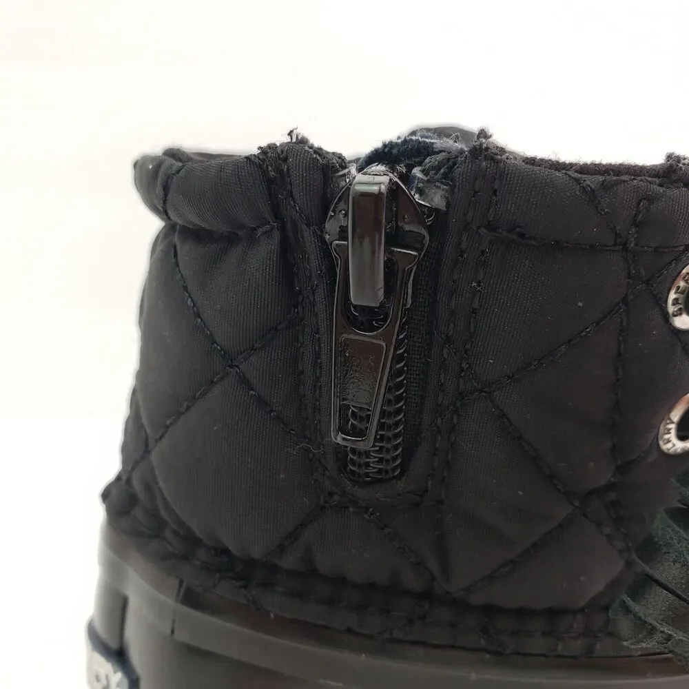 Sperry Top Sider Saltwater Toddler Size 6 Black Quilted Waterproof Duck Boots